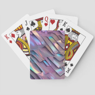 Jeu De Cartes Holographie abstraite/iridescente futuriste
