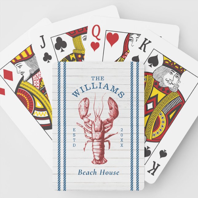 Jeu De Cartes Homard côtier Beach House (Créateur téléchargé)