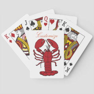 Jeu De Cartes Homard Rouge Maine Thunder_Cove