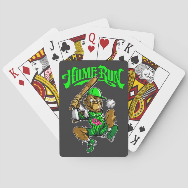 Jeu De Cartes Home Run Monkey Baseball (dos)