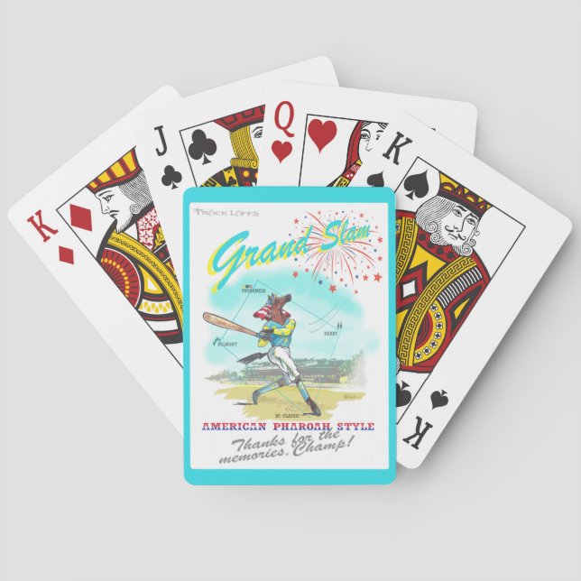 Jeu De Cartes Hommage de Grand Chelem de Pharoah d'Américain (dos)