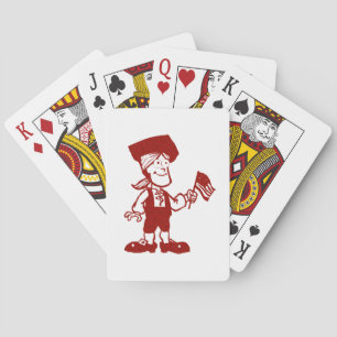 Jeu De Cartes Homme colonial portant un drapeau