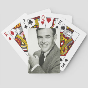Jeu De Cartes Homme d'affaires pointant