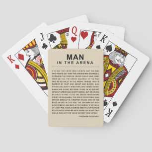 Jeu De Cartes Homme Dans L'Arène - Oser Grandement