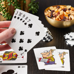 Jeu De Cartes Homme jouant de l'accordéon