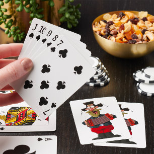 Jeu De Cartes Homme jouant de l'accordéon