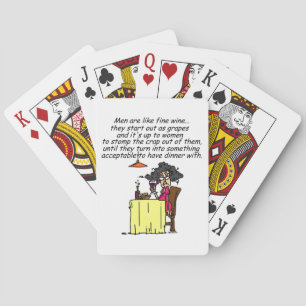Jeu De Cartes Hommes et FIne Humour de vin