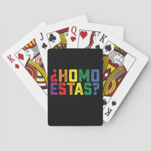 Jeu De Cartes Homo Estas espagnol mexicain drôle Gay pride LGBTQ
