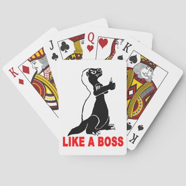 Jeu De Cartes Honey badger, like a boss (dos)