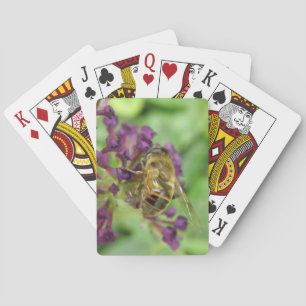 Jeu De Cartes Honeybee and Purple Flowers Playing Cards