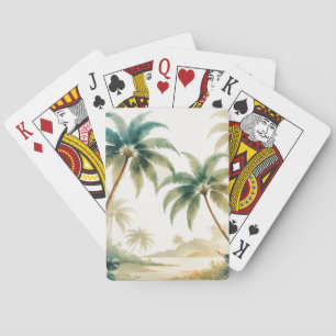 Jeu De Cartes Honolulu Voyage Hawaïen de style vintage
