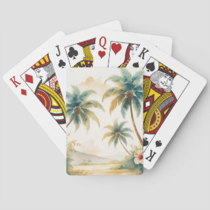 Jeu De Cartes Honolulu Voyage Hawaïen de style vintage