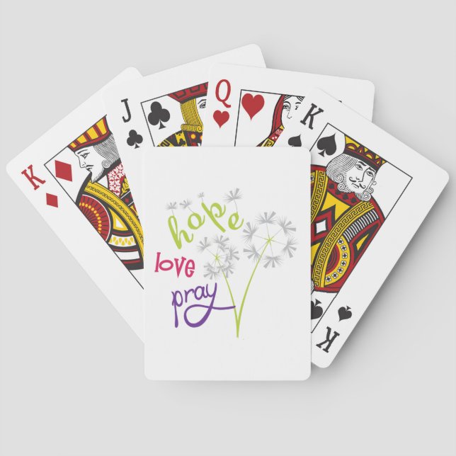 Jeu De Cartes Hope Love Pray (dos)