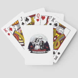 Jeu De Cartes Horreur Valentines Jour Skeleton Couple Jusqu'à la