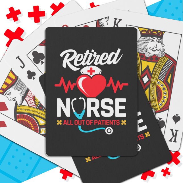 Jeu De Cartes Hors des patients retraités Funny Nurse Retraite (Créateur téléchargé)