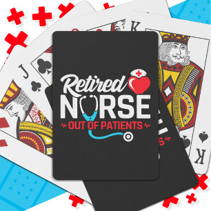 Jeu De Cartes Hors des patients retraités Funny Nurse Retraite