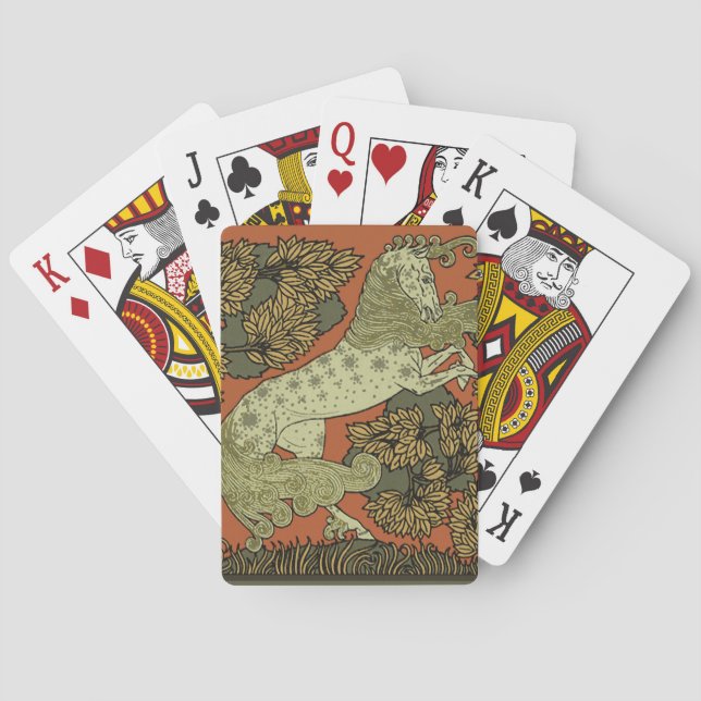Jeu De Cartes Horse Arts médiévaux Artisanat Art Nouveau (dos)