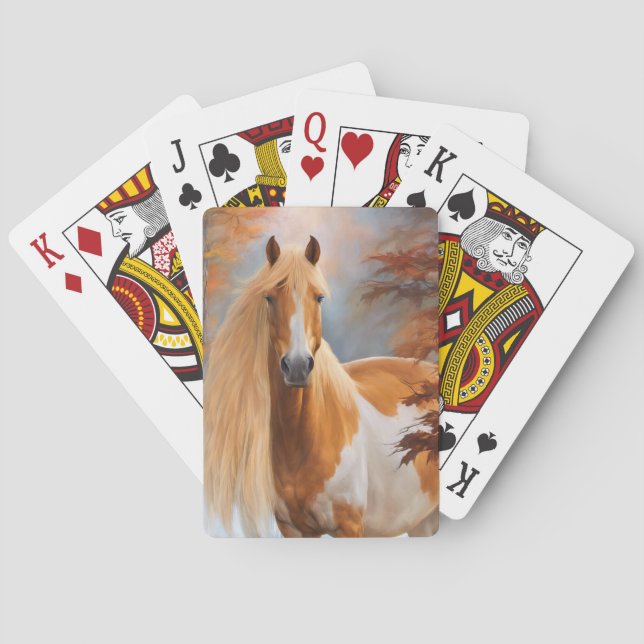 Jeu De Cartes Horse Peinture Pinto Cartes de jeu (dos)