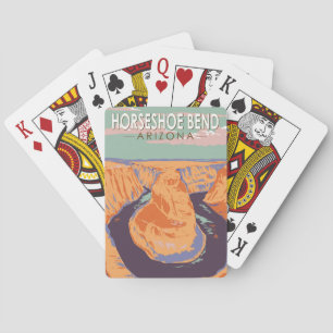 Jeu De Cartes Horseshoe Bend Travel Art Vintage