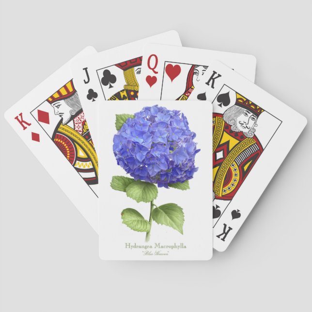Jeu De Cartes Hortensia Bleu (dos)