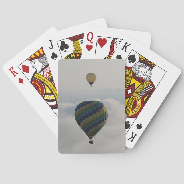 Jeu De Cartes Hot Air Balloon Over Cloudy Tuscan Sky (dos)