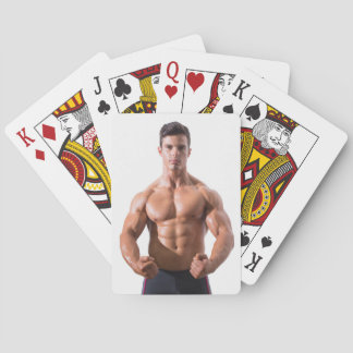 Jeu De Cartes Hot Guy Flexes Muscles Sexy Shirless Man Hunk Pla