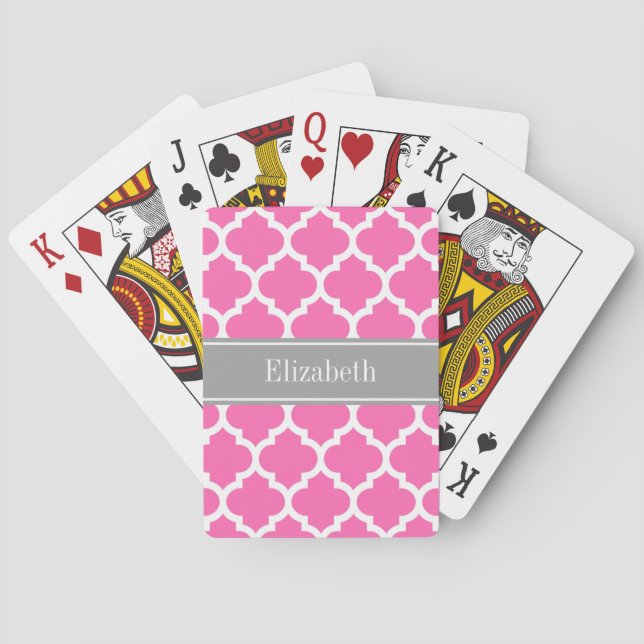 Jeu De Cartes Hot Pink2 Whisky Marocain #5 Dark Grey Nom Monogra (dos)