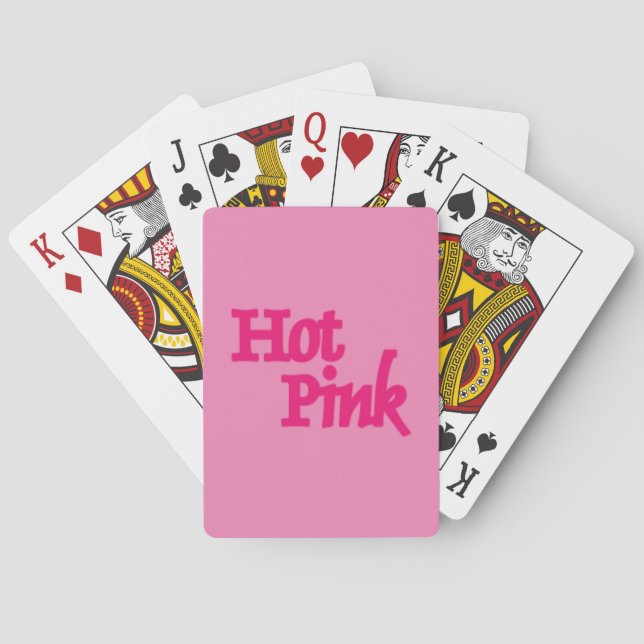 Jeu De Cartes Hot rose mot rose poker jouer aux cartes (dos)