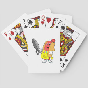 Jeu De Cartes Hotdog comme coiffeur avec ciseaux