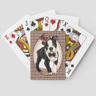 Jeu De Cartes Houndstooth Boston Terrier