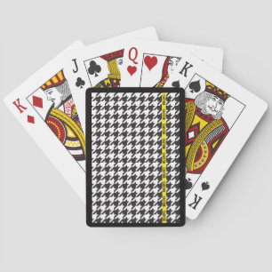 Jeu De Cartes Houndstooth enveloppé dans la prudence