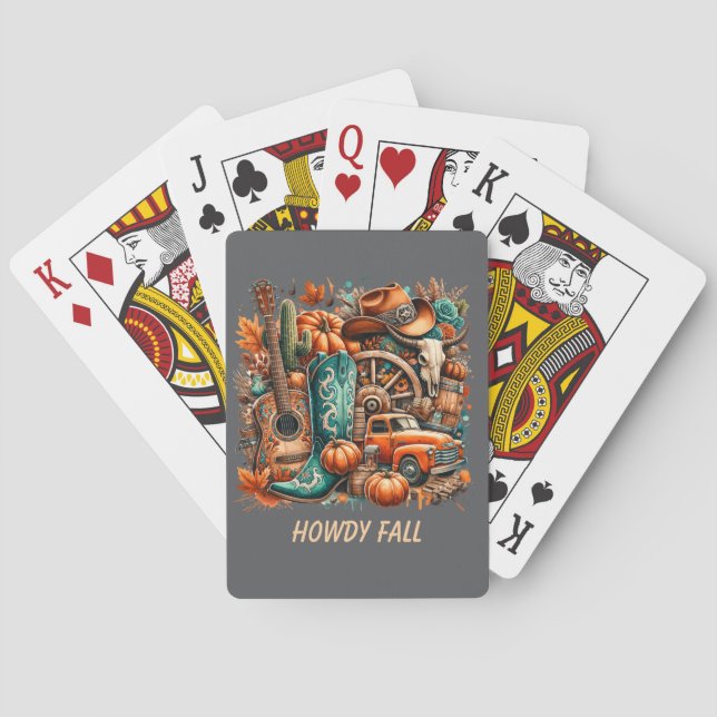 Jeu De Cartes Howdy Fall Playing Cards (dos)