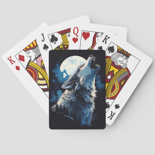 Jeu De Cartes Howling Wolf (dos)