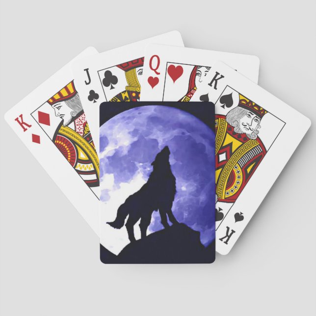 Jeu De Cartes Howling Wolf & Fullmoon (dos)