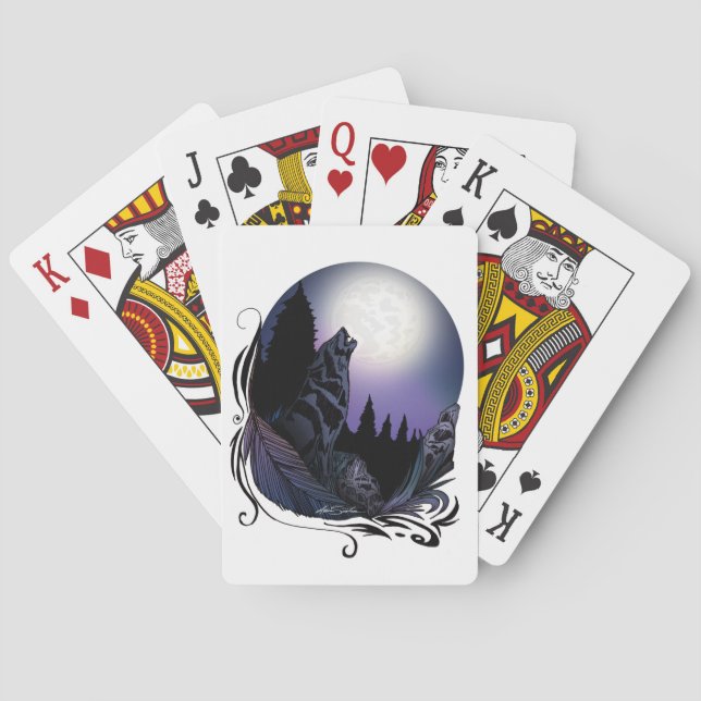 Jeu De Cartes Howling Wolf (Signature Design) (dos)