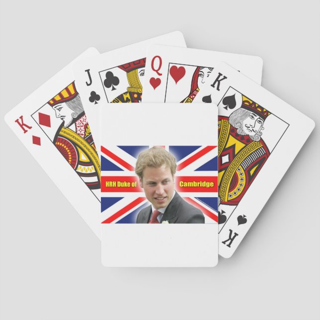 Jeu De Cartes HRH Duke de Cambridge - Stunning ! (dos)