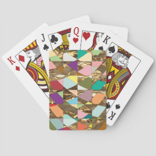 Jeu De Cartes Huile d'or couleur Abstraite