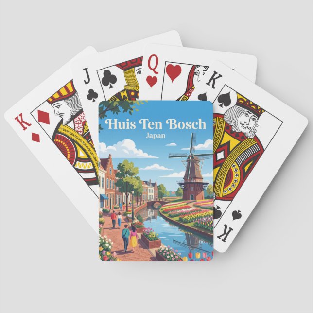 Jeu De Cartes Huis Ten Bosch Japon (dos)