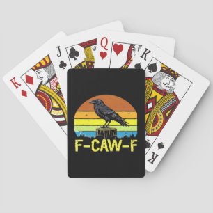 Jeu De Cartes Humour Corbeau drôle F-Caw-F Gothique