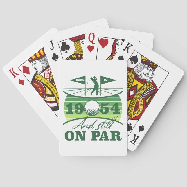 Jeu De Cartes humour de golf 1954 70e anniversaire (dos)