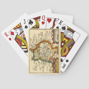 Jeu De Cartes Huntingdonshire Comté Angleterre Ancienne carte An