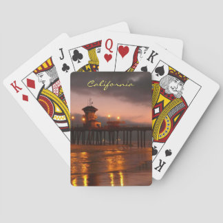 Jeu De Cartes Huntington Beach Pier California Sunset