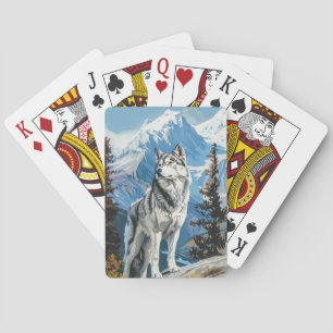Jeu De Cartes Husky de Sibérie en neige