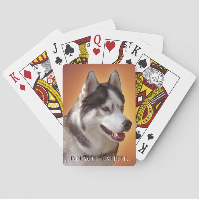 Jeu De Cartes Husky Jouer Cartes Personnalisez Les Cartes De Chi (dos)