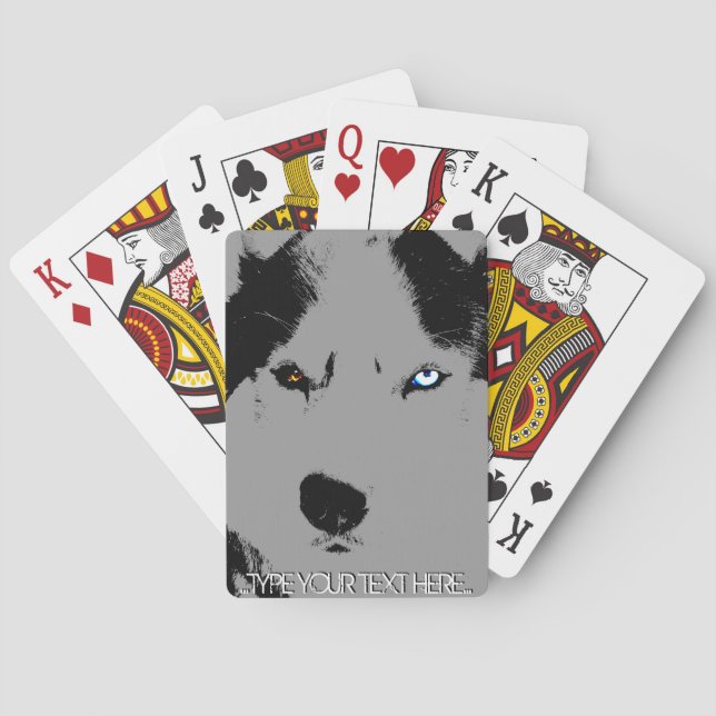 Jeu De Cartes Husky Jouer Cartes Personnalisez Les Cartes De Chi (dos)