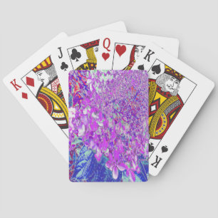 Jeu De Cartes Hydrangea élégant violet et bleu limelight
