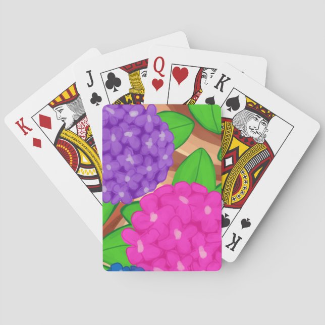 Jeu De Cartes Hydrangeas (dos)