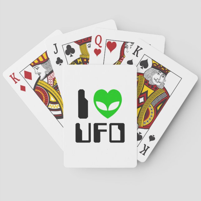 Jeu De Cartes I Alien Heart UFO (dos)