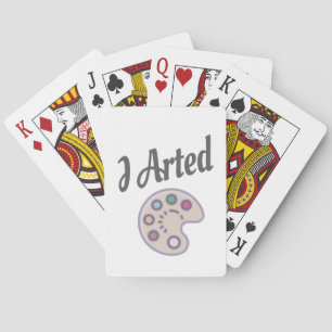Jeu De Cartes I Arte, Artiste Art Professeur Peintre Drôle