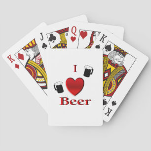 Jeu De Cartes I Heart Beer Design